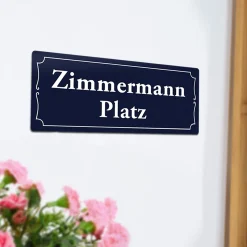 Personalisiertes Straßenschild mit Namen