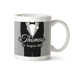 Personalisiertes Tassen Paar zur Hochzeit - Klassisch