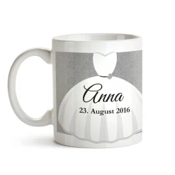 Personalisiertes Tassen Paar zur Hochzeit - Klassisch