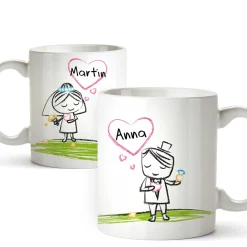 Personalisiertes Tassen Set - Brautpaar