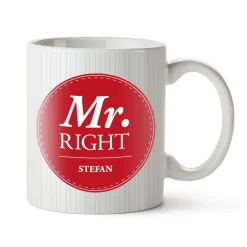 Personalisiertes Tassen Set - Mr and Mrs Right