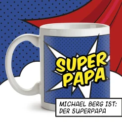 Personalisierte Supercape Tasse - Papa