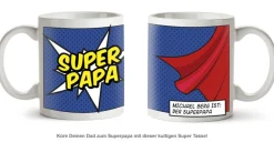 Personalisierte Supercape Tasse - Papa