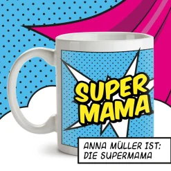 Personalisierte Supercape Tasse - Mama