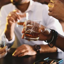 Personalisiertes Whiskyglas - Kompass