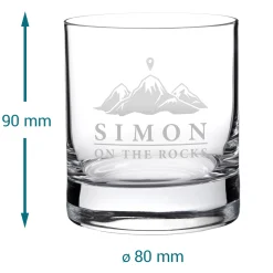 Personalisiertes Whiskyglas - On the Rocks
