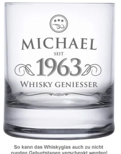 Personalisiertes Whiskyglas - Elegant