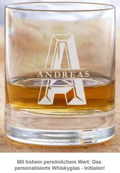 Personalisiertes Whiskyglas - Initialen