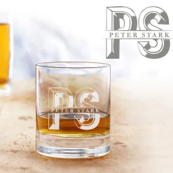 Personalisiertes Whiskyglas - Initialen