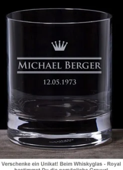 Personalisiertes Whiskyglas - Royal