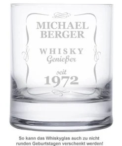 Personalisiertes Whiskyglas - Klassisch