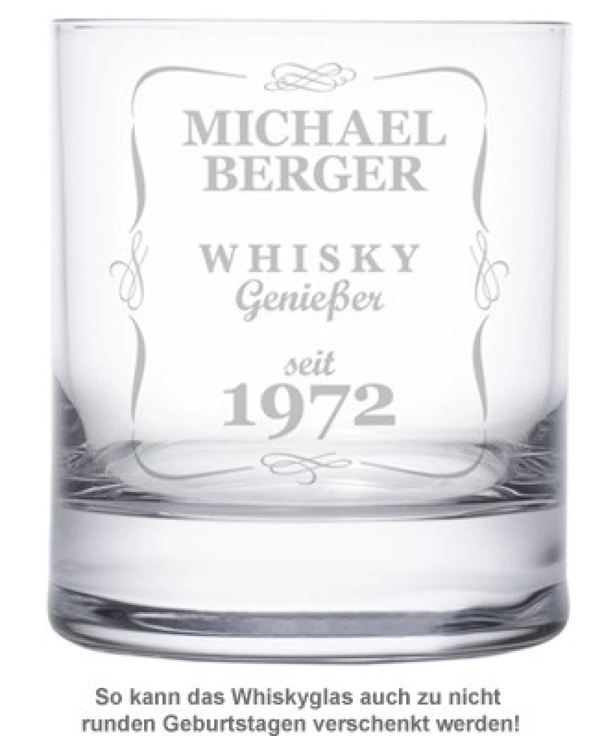 Personalisiertes Whiskyglas - Klassisch