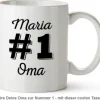 Personalisierte Tasse - Nummer 1 Oma
