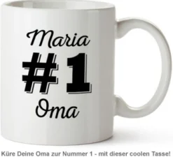 Personalisierte Tasse - Nummer 1 Oma