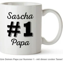 Personalisierte Tasse - Nummer 1 Papa