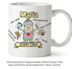 Personalisierte Tasse - Super Oma
