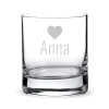 Personalisierte Tumbler Gläser Herz - 2er Set