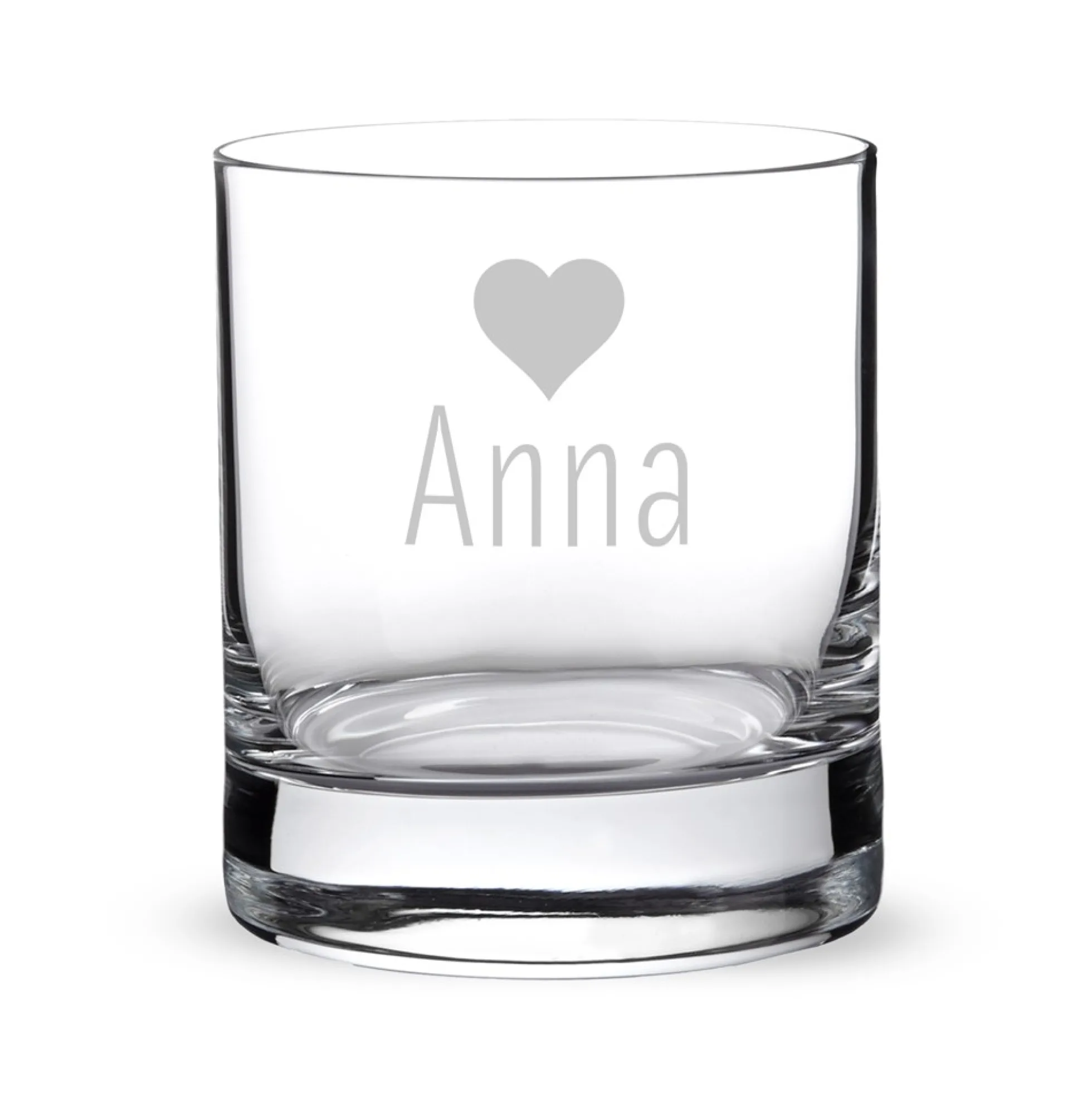 Personalisierte Tumbler Gläser Herz - 2er Set