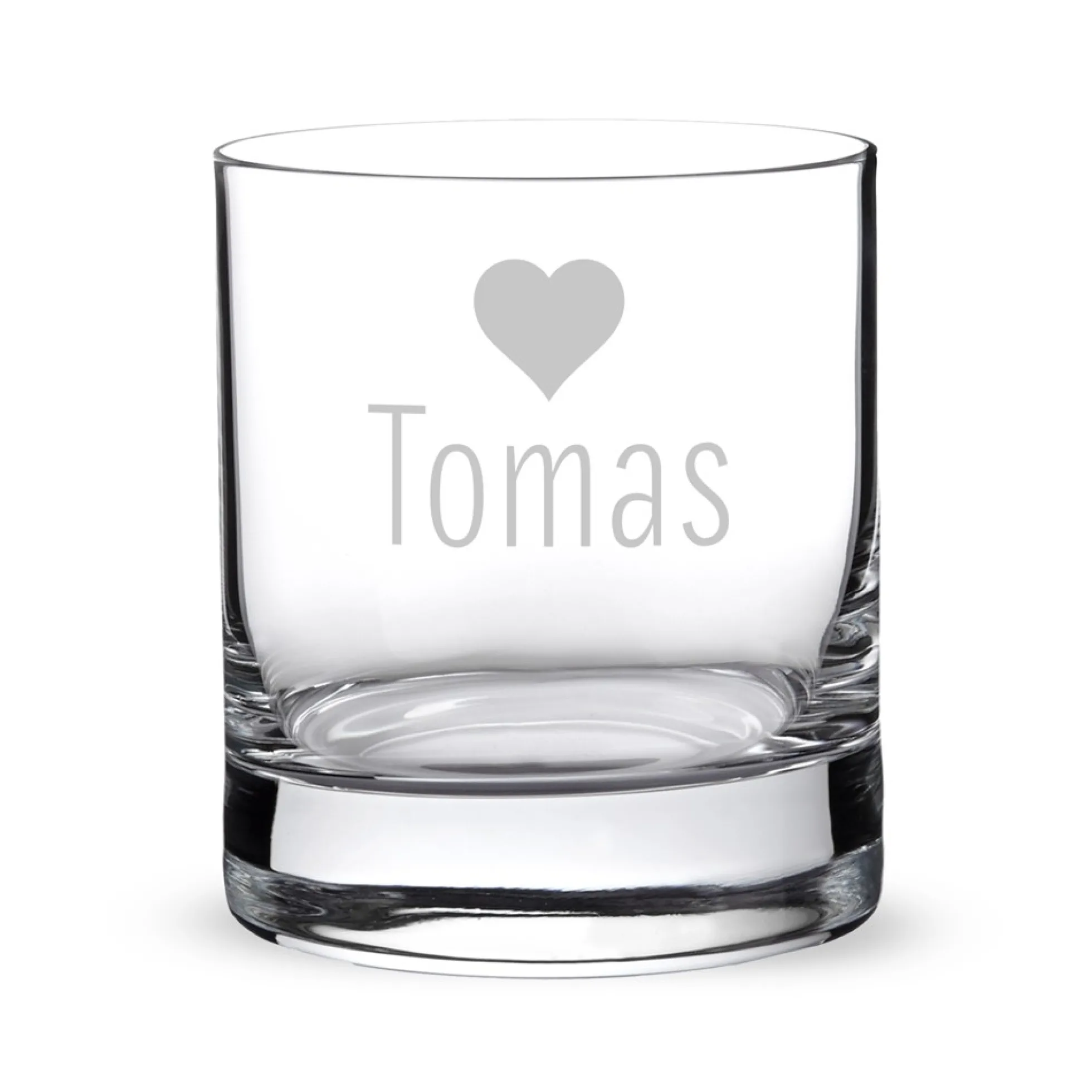 Personalisierte Tumbler Gläser Herz - 2er Set