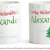 Personalisierte Weihnachtstasse