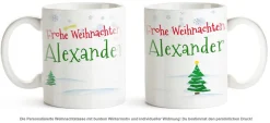 Personalisierte Weihnachtstasse