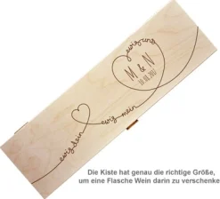 Personalisierte Weinkiste - Ewig Dein