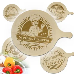 Pizzabrett mit Gravur