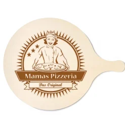 Pizzabrett mit Gravur - Mamas Pizzeria