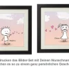 Pärchenbilder Set mit Namen
