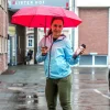 Regenschirm - Weinflasche