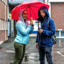 Regenschirm - Weinflasche