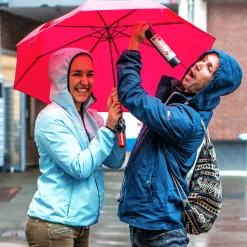 Regenschirm - Weinflasche
