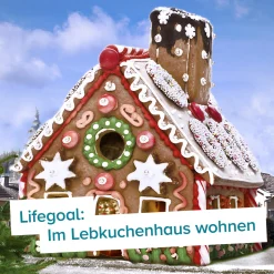 Riesen Lebkuchenhaus - Eigenheim zum Selberbacken
