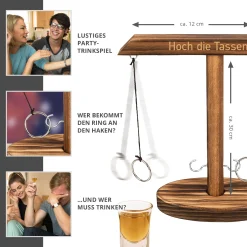 Ringewerfen Trinkspiel - Wurfspiel mit Gravur