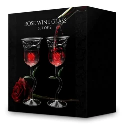 Rosen Weingläser Set