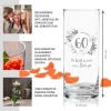 Runde Vase mit Gravur - 60. Geburtstag
