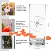 Runde Vase mit Gravur - Liebeskompass