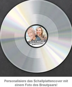 Schallplatte - personalisiert zur Silbernen Hochzeit
