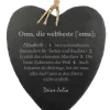 Schieferherz mit Gravur - Definition Weltbeste Oma