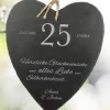 Schieferherz zur Silberhochzeit