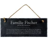 Schiefertafel mit Gravur - Definition Familie