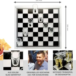 Schnapsgläser Schach - Trinkspiel