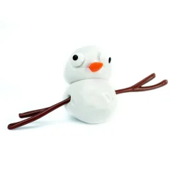 Schneemann Bausatz mit Schmilzknete