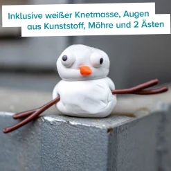 Schneemann Bausatz mit Schmilzknete