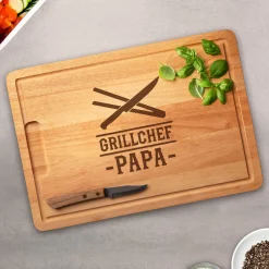 Schneidebrett für Papa - Grillchef