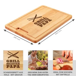 Schneidebrett für Papa - Grillmeister