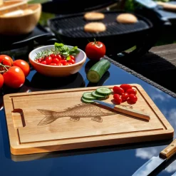 Schneidebrett mit Gravur - Fisch