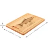 Schneidebrett mit Gravur - Fisch - Name