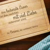 Schneidebrett mit Gravur - Mama kocht mit Liebe