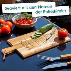 Schneidebrett mit Griff - Rezept Oma